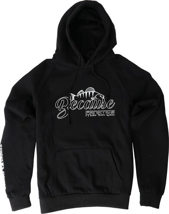 Produktbild Stucki Fishing Hoodie Because Fanatics, Schwarz (XL)