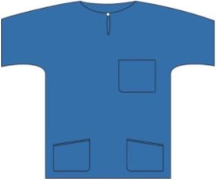 Produktbild Barrier Scrub Suit Shirt M blau (neu) 48 Stk