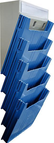Actual product image Eichner BIG wall-mounted sorting system, for format A4, filling height 34 mm, blue (A4)