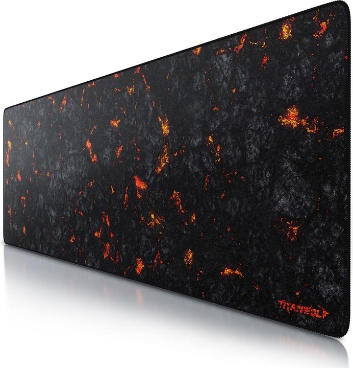 Produktbild Titanwolf Gaming Mauspad, XXXL Speed Mausmatte 1200 x 400 mm, Geschwindigkeit & Präzision, Lava (3XL)