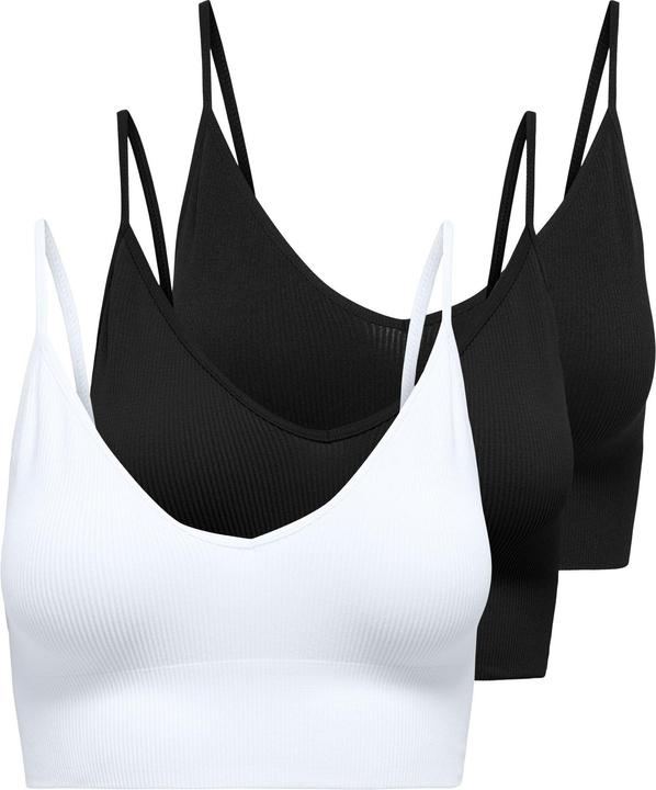 Image du produit Only ONLVICKY rib 3-pack Top Schlafanzug Oberteil (XS, Lot de 3)