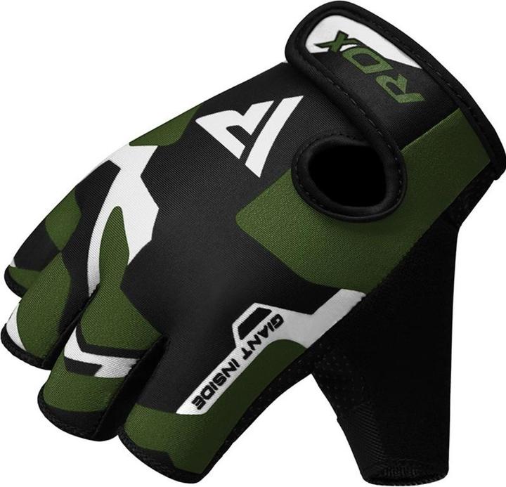 Actual product image Rdx Gym Gloves Sumblimation F6 Black/Green-L (L)