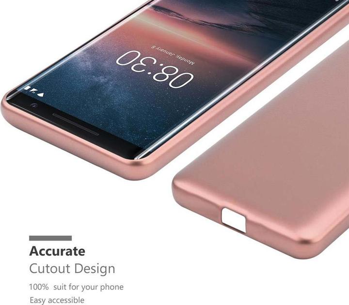 Actual product image Cadorabo TPU Matt Metallic Cover (Nokia 8 Sirocco)