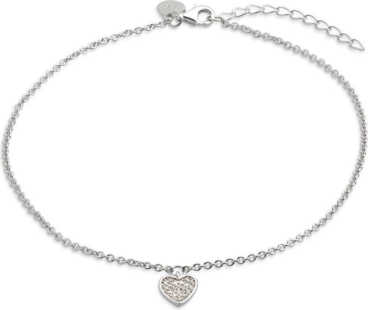 Produktbild Xenox Symbolic Power Herz Fusskette (Silber 925, 18.50 cm)