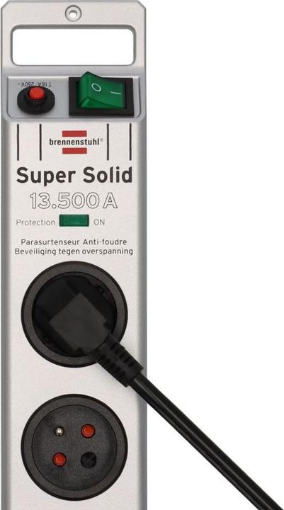Actual product image Brennenstuhl Super-Solid Surge 8way, 2.5m(polycarbon) (8 x, CEE 7/5, 2.50 m)