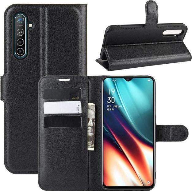 Produktbild MU Classic Litchi Leder Bookcover Series (Realme XT, Realme X2)