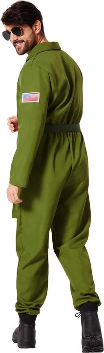 Actual product image tectake Men's Fancy Dress Costume - Air Force Pilot (M)
