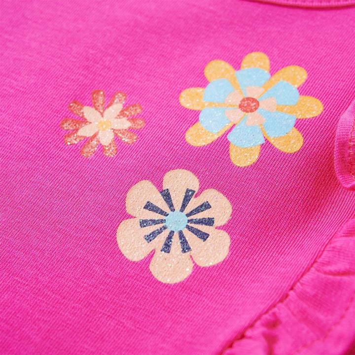 Produktbild VidaXL Kinder-Langarmshirt Dunkelrosa 92,Material: 95 % Baumwolle (92)