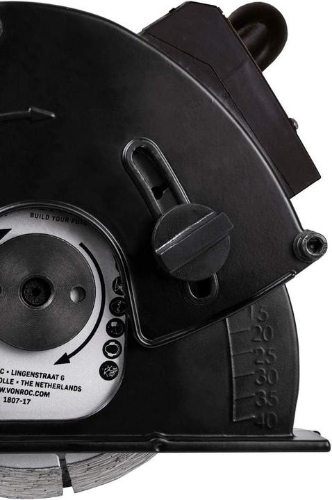 Actual product image Vonroc Wall chaser with laser and suction bonnet