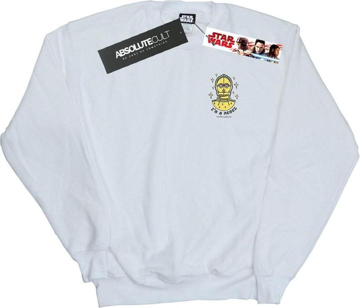 Immagine prodotto Star Wars C-3PO I'm A Rebel Chest Print Felpa Uomo (XL)