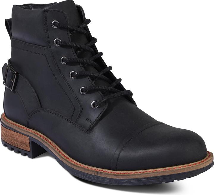 Actual product image Joe Browns Cleated Sole Buckle and Zip Leather Army Boots (44)