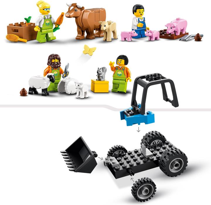 Produktbild LEGO Bauernhof mit Tieren (60346, LEGO City)