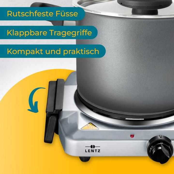 Produktbild Lentz Kochfeld Einzelkochplatte Herdplatte Plattenherd Tischherdplatte