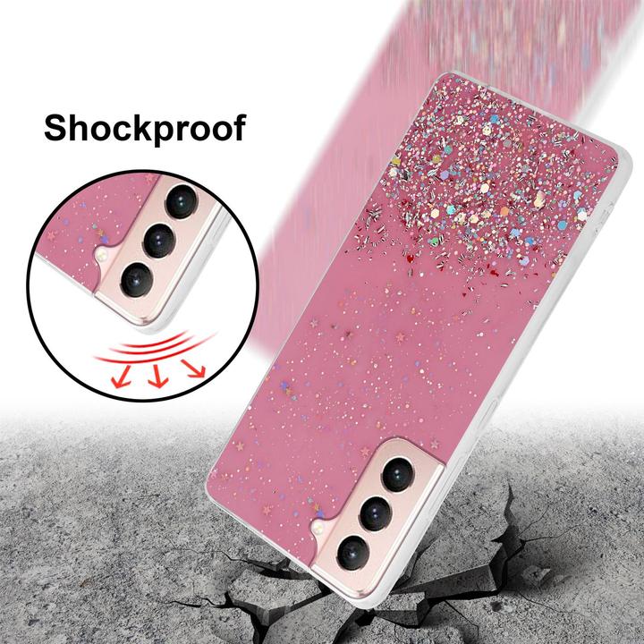 Image du produit Cadorabo Couverture TPU paillettes scintillantes (Samsung Galaxy S21 5G)