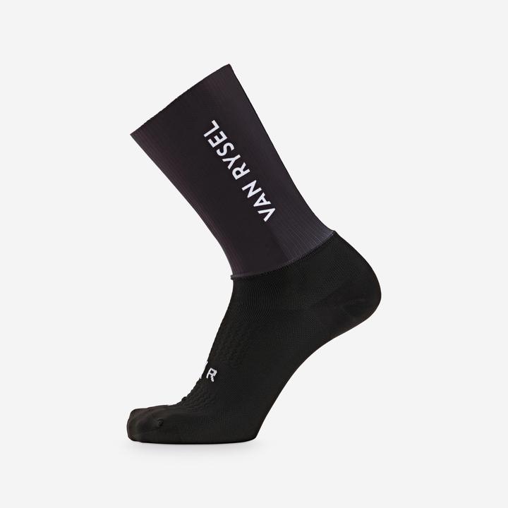 Van rysel Fahrradsocken Rennrad RCR-R 900 Aero Schwarz