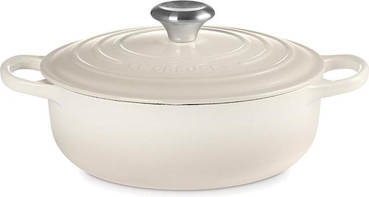 Le Creuset SAUTEUSE SIG 24 CM Meringue (24 cm, Casserole + Stewpot, Cast iron)