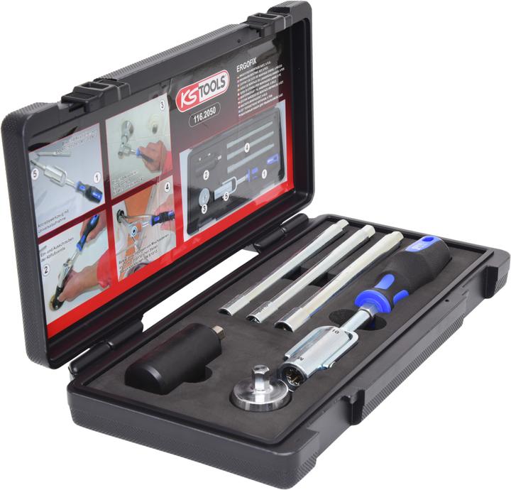 Produktbild KS Tools Waschtisch-Montage-Satz, 6-teilig, Feinster Chrom-Vanadium-Stahl