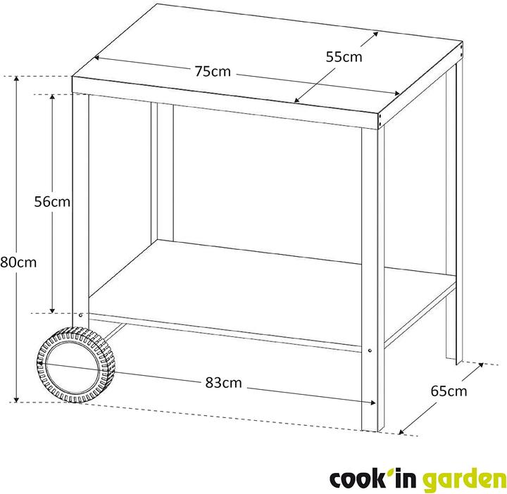 Produktbild Cook'in Garden Garden Media S Servierwagen