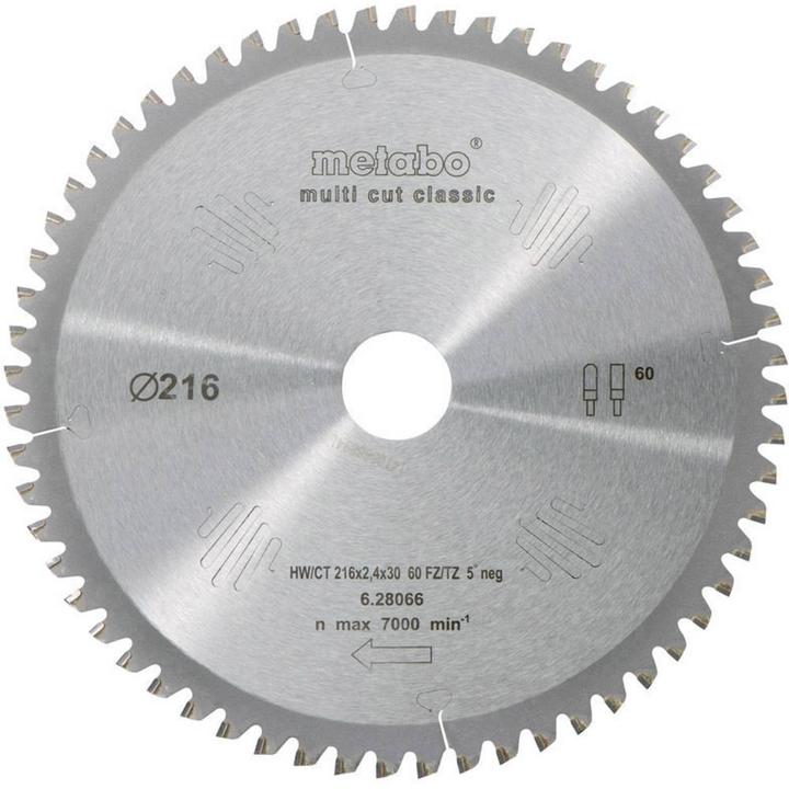 Actual product image Metabo Circular saw blade HW/CT
