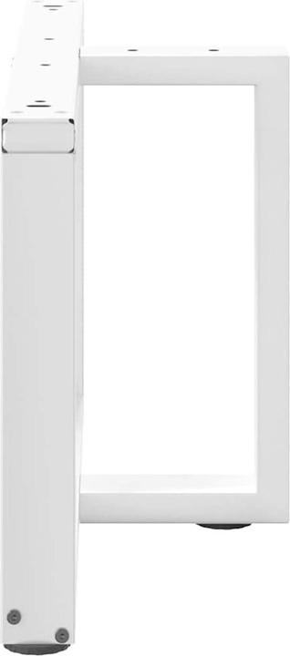 Produktbild VidaXL Couchtischbeine T-Form 2 Stk. Weiss 70x25x(42-43) cm Stahl Tischbein