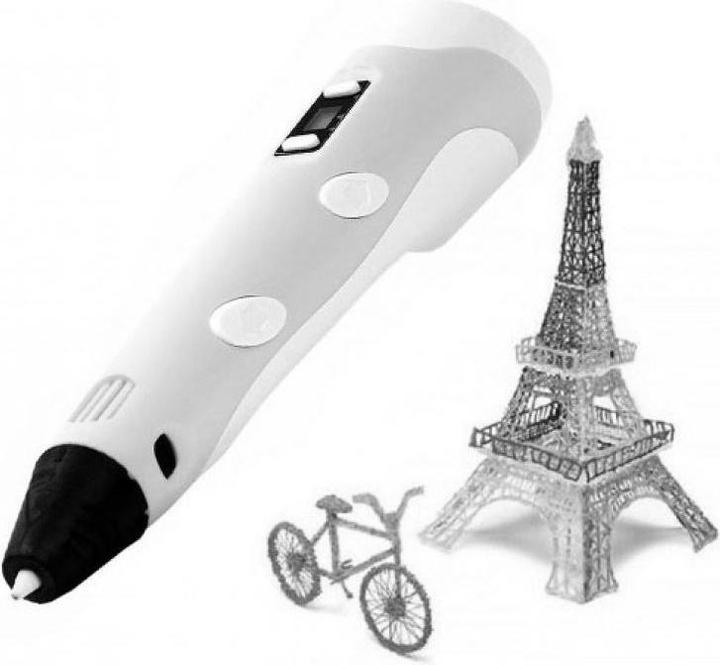 Produktbild Riff Fantasy 3D Pen Print Pen for Kids with 1.75mm ABS / PLA AC Cable Powered in Blue (PLA, ABS, 1.75 mm, 120 g, Blau)