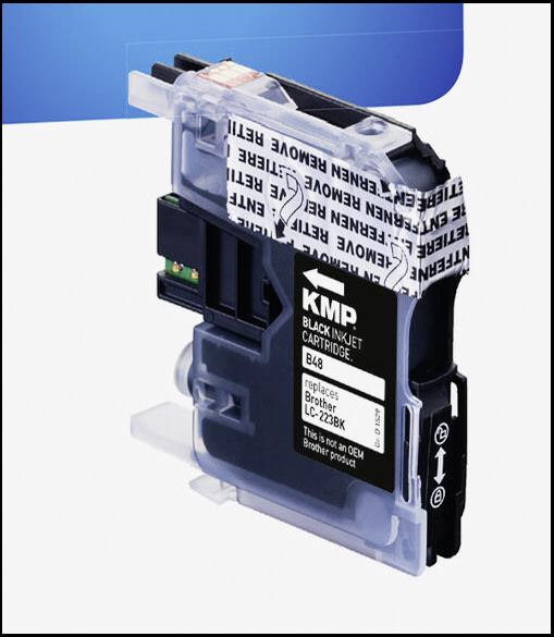 Produktbild KMP B48 Tintenpatrone kompatibel mit Brother LC-223 BK (BK)