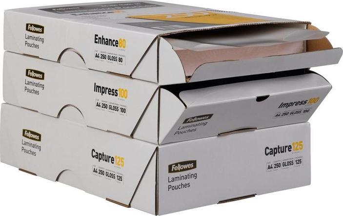 Immagine prodotto Fellowes Catturare 125 (A4, 250 Pezzo/i, 125 µm)