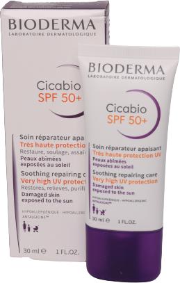Actual product image Bioderma Cicabio (Suntan cream, SPF 50+, 30 ml, 48 g)