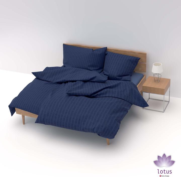 Actual product image Lotus Bettwaren Bed Linen Satin Seersucker uni (Bedding set, 50 x 70 cm)