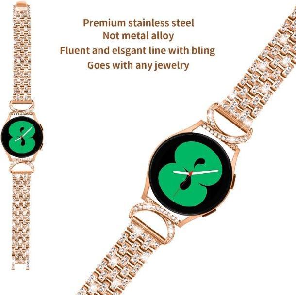 Produktbild MU Style GH Series Glitzersteine Metall Ersatz Armband (20 mm, Metalllegierung)