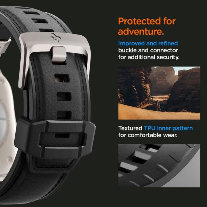 Actual product image Spigen DuraPro Armor PU Apple Watch (49mm) Band (Polyurethane (PU), Thermoplastic polyurethane (TPU))