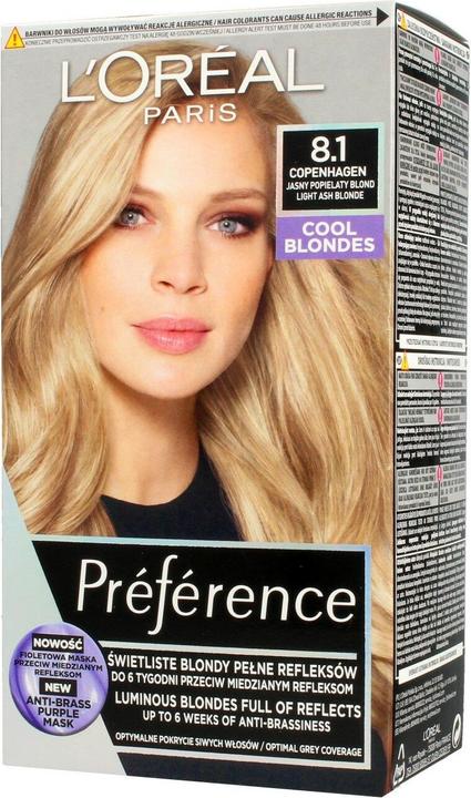 Actual product image L'Oréal Paris L'Oreal - Recital Preference Hair Dye 8.1 Wbis Copenhague (8.1 Wbis Copenhague)