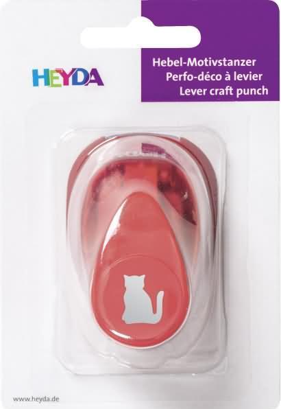 Actual product image Heyda Motif puncher for cardboard up to 220g/sqm cat small 15x15mm