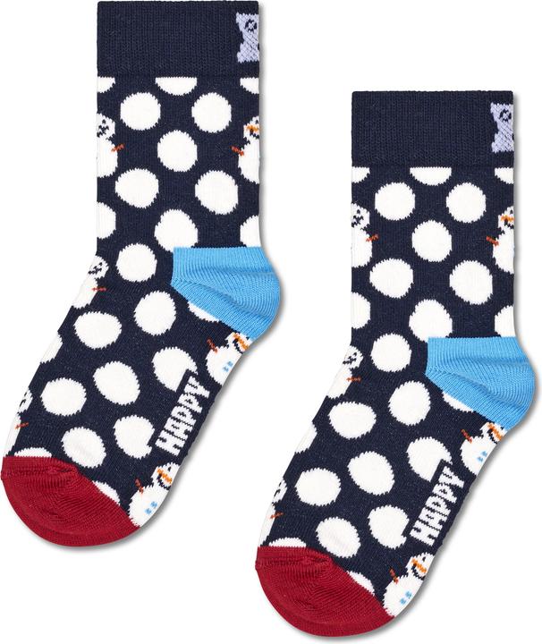 Immagine prodotto Happy Socks Pupazzo di neve a grandi punti per bambini (Confezione singola, 28 - 31)