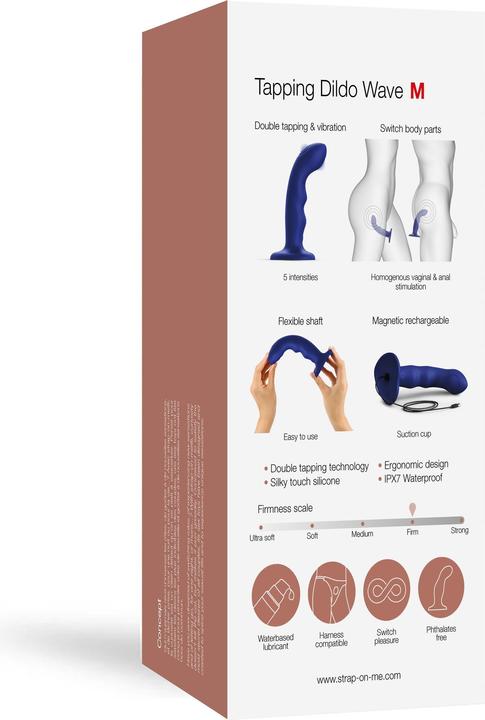 Actual product image Strap-on-me Tapping Dildo Wave