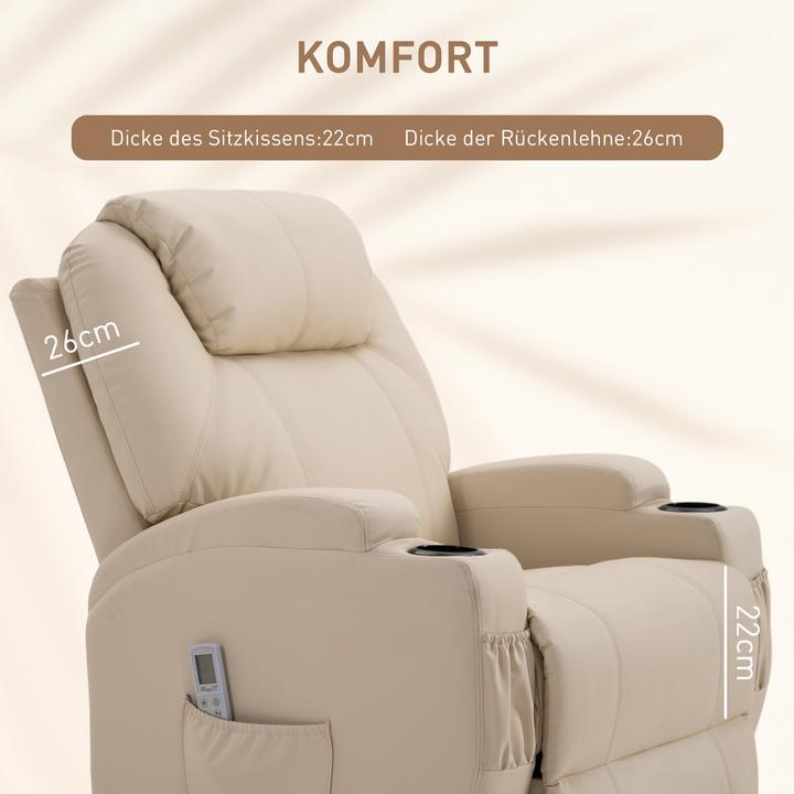 Produktbild Homcom Massagesessel mit Liegefunktion