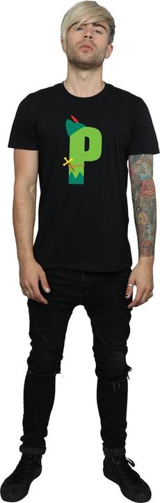 Actual product image Disney Mens Alphabet P Is For Peter Pan T-Shirt (3XL)