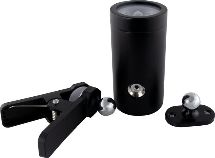 Actual product image REV LED rechargeable clip light with switch, black 2014100400 (180 lm)