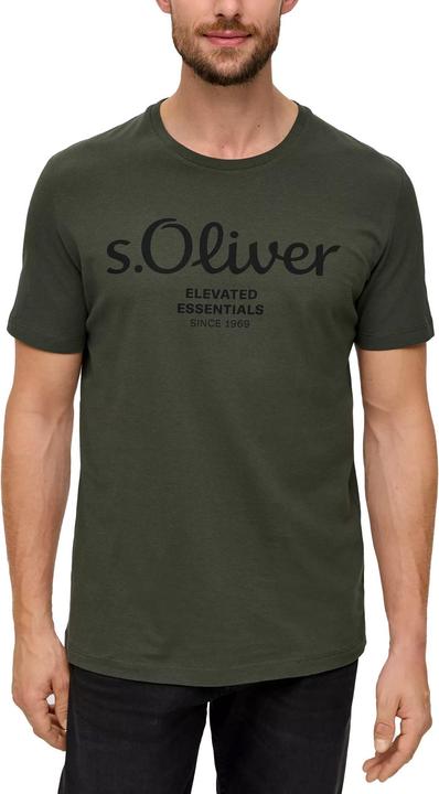 Produktbild S.Oliver T-Shirt Casual Bequem sitzend Logo T-Shirt (XL)