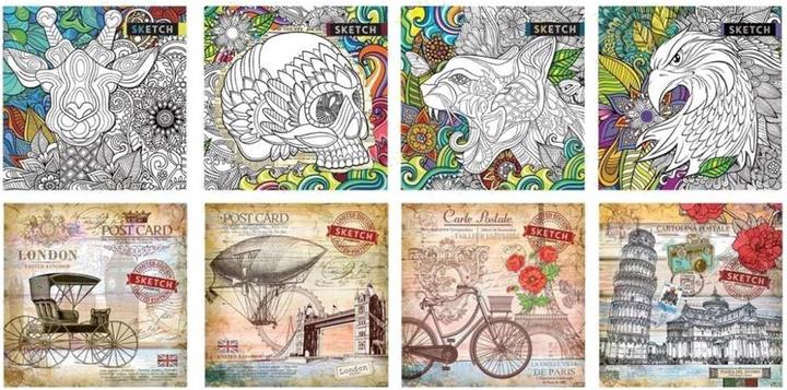 Image du produit Fresh Dekoratives Notizbuch 200x200/120K Raster (200 x 200 mm, Quadrillé, Couverture rigide)