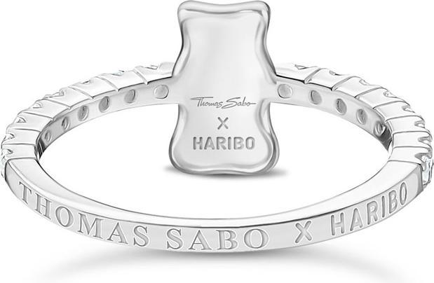 Actual product image Thomas Sabo Ring mit HARIBO Goldbär und Steinen Silber (56, 925 Silver)