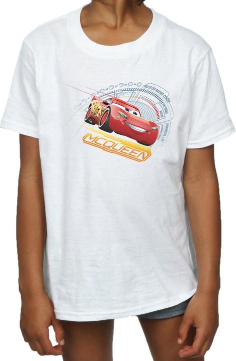 Actual product image Cars Girls Lightning McQueen Cotton T-Shirt (152, 158)
