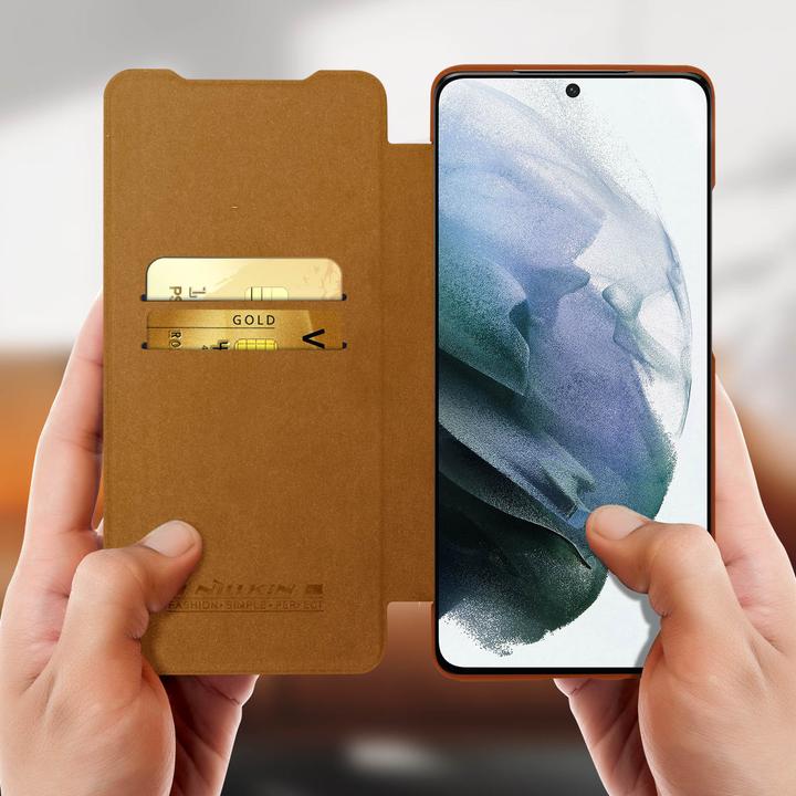 Actual product image Nillkin Qin Series (Samsung Galaxy S21 Ultra)