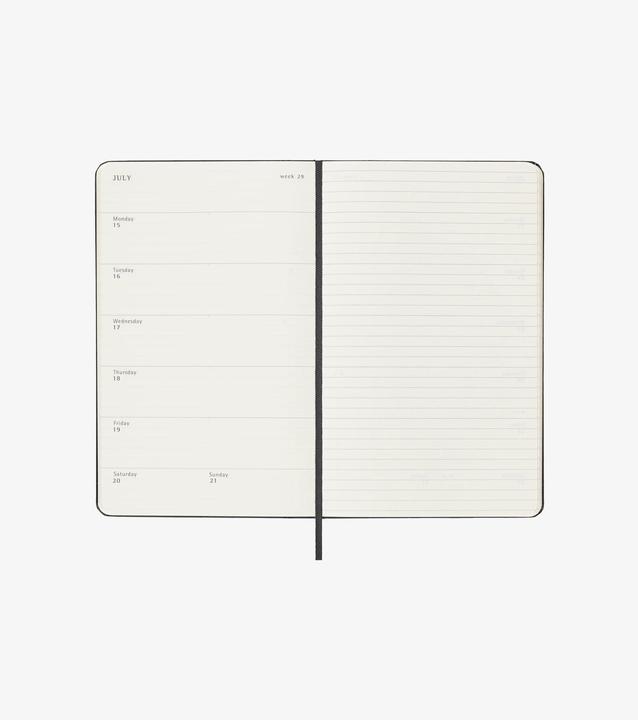 Actual product image Moleskine Weekly (13 x 21 cm, English)