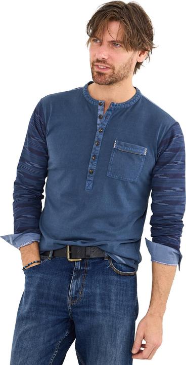 Actual product image Joe Browns Contrast Aztec Long Sleeve Henley (L)