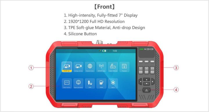 Immagine prodotto Ernitec Monitor di prova touch screen da 7 pollici