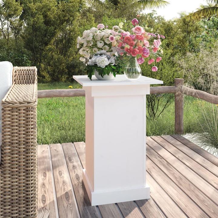 Immagine prodotto VidaXL Blumenständer Weiss 40x40x60 cm Massivholz Kiefer,Farbe