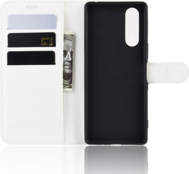 Actual product image MU Classic Litchi Leather Bookcover Series (Sony Xperia 5)