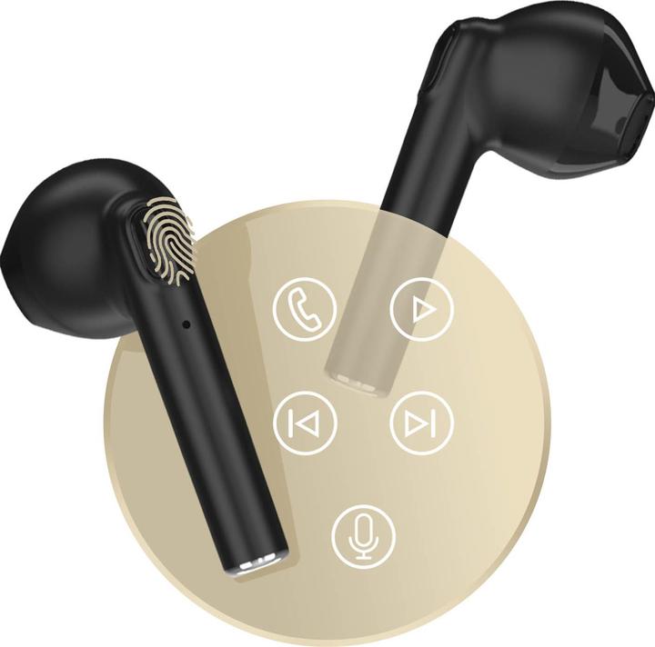 Actual product image Akashi Kabelloses Bluetooth 5.0-Headset, 12 Stunden Akkulaufzeit, – Rosa (12 h, Wireless)