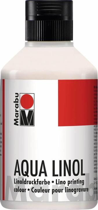 Immagine prodotto Marabu Inchiostro da stampa Aqua lino bianco (Bianco, 250 ml)